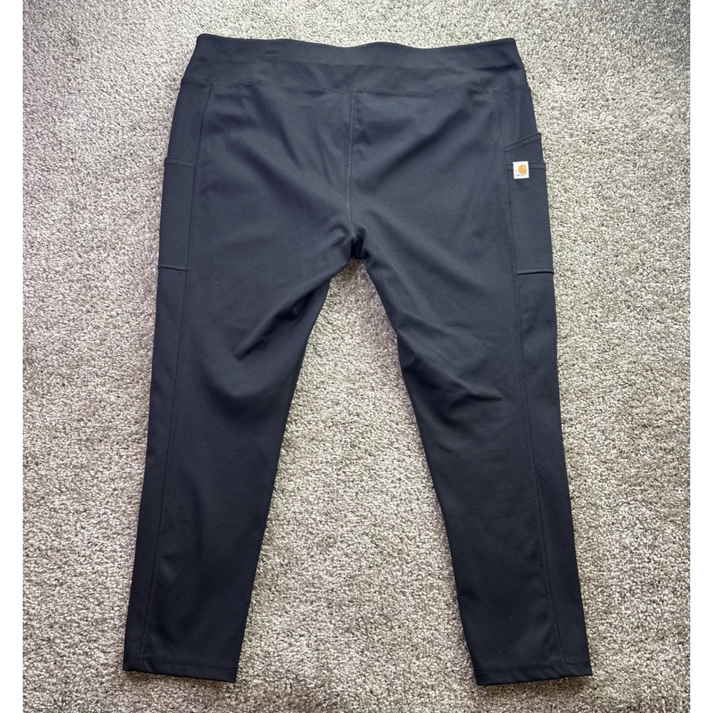 Carhartt Women's Force Fitted Lightweight Utility Leggings Black Size XL